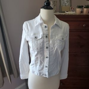 AG White Robyn Denim Jacket - Small